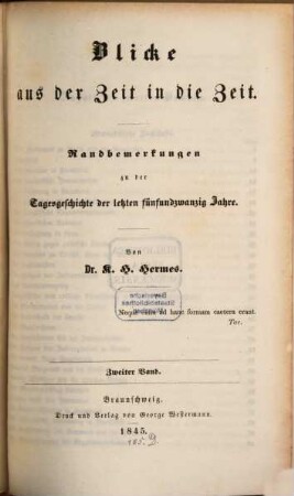Blicke aus der Zeit in die Zeit : Randbemerkungen zu der Tagesgeschichte der letzten fünfundzwanzig Jahre, 2. Französische Zustände ...