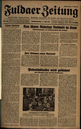 Ausgabe vom Samstag, den 01. Juli 1939.