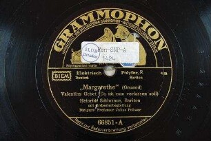"Margarethe" : Valentins Gebet (Da ich nun verlassen soll) / (Gounod)