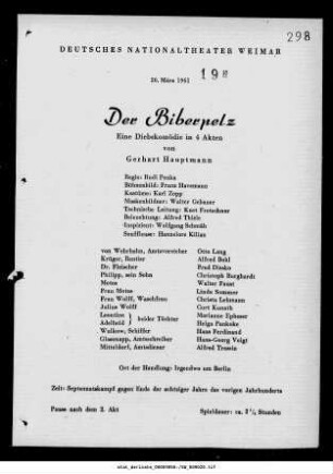 Der Biberpelz