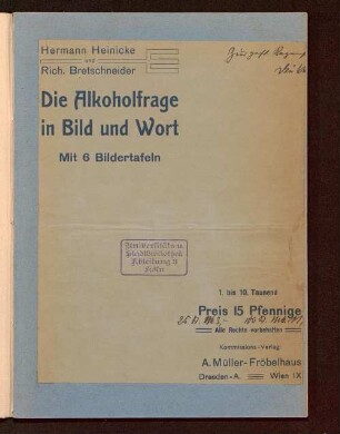Die Alkoholfrage in Bild und Wort
