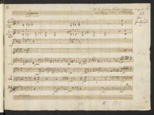 Sinfonien; orch; Es-Dur; KV 132