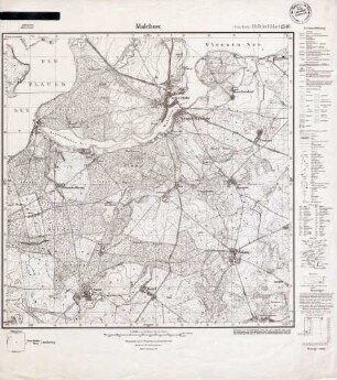 2540 Malchow, Meßtischblatt (4 cm - Karte)