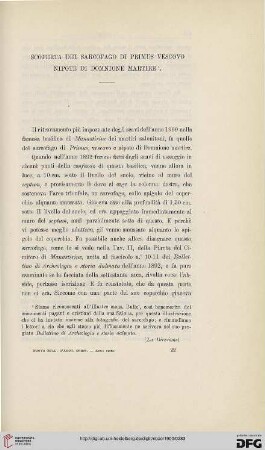 6: Scoperta del sarcofago di Primus Vescovo nipote di Domnione martire