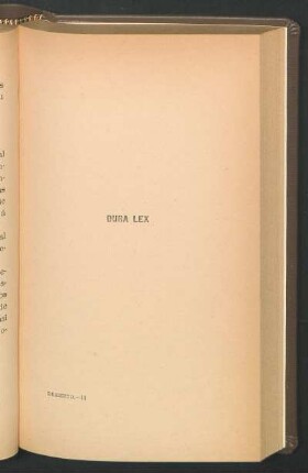 Dura Lex