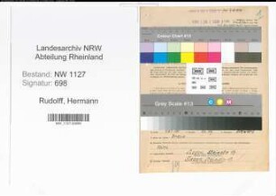 Entnazifizierung Hermann Rudolff , geb. 15.12.1907 (Ingenieur)