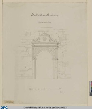 Das Rathaus zu Blankenburg - Portal auf der nördlichen Fronte