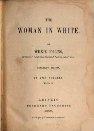 The woman in white, 1