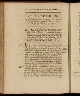 Chapitre IX. De Quelques Manoeuvres Particuliers d´une Armée en Ligne, ou en Ordre de Marche.