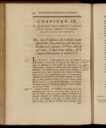 Chapitre IX. De Quelques Manoeuvres Particuliers d´une Armée en Ligne, ou en Ordre de Marche.