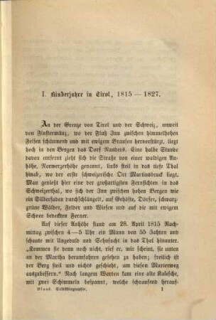 Selbstbiographie des Malers Karl Blaas : 1815 - 1876
