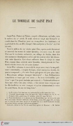 Ser. 3: 15: Le tombeau de Saint Piat