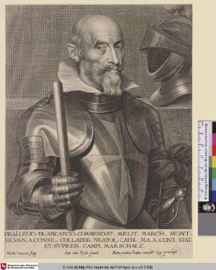 Frai Lelio Blancatcio [Porträt des Generals Lelio Brancaccio; Brother Lelio Brancacci; Portret van Lelio Brancaccio]