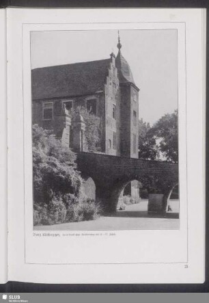 Burg Kühlseggen, Kreis Euskirchen. Backsteinbau des 15.-17. Jahrh.