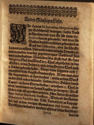 Nucleus Historiarum, Das ist/ Außerlesene/ nützliche/ liebliche/ denckwürdige Historien/ auß den glaubwürdigsten/ Alten und Newen Geschichtschreibern/ erstlich zusammengetragen/ vnd in dreyen Theilen ordentlich verfasset