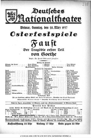 Faust Der Tragödie erster Teil