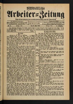 Nr. 21. Den 27. Mai 1906. - Nr. 25. Den 24. Juni 1906.