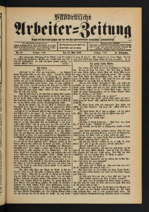 Nr. 21. Den 27. Mai 1906. - Nr. 25. Den 24. Juni 1906.