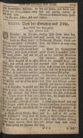 XXXVI. Von der Ewigkeit und Hölle