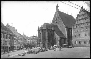Freiberg. Untermarkt mit Dom