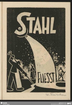 Stahl fließt