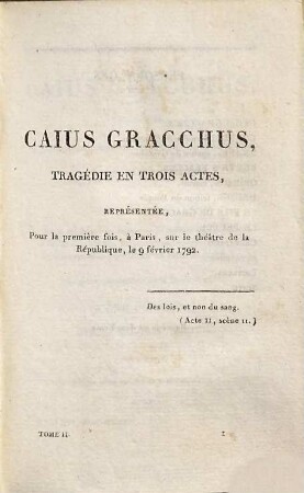 Théâtre de M.-J. de Chénier, 2