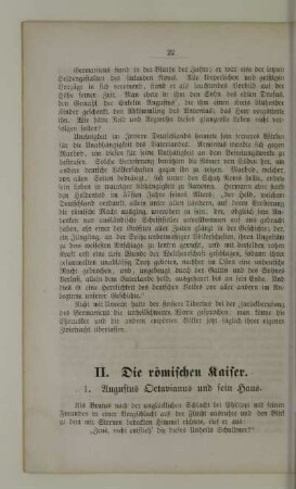 II. Die römischen Kaiser