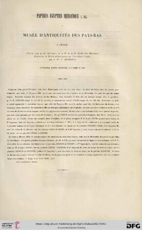 Papyrus Égyptien hièratique I. 345