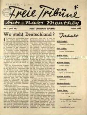 Freie Tribüne. 7. Jahrgang. 1945