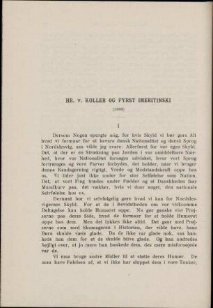 Hr. v. Koller og Fyrst Imeritinski (1900)