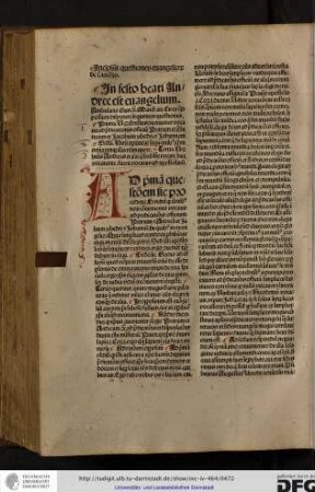 In festo beati Andree est evangelium Ambulans Ihesus etc. Matth iiii, circa quod possunt disputari sequentes questiones...