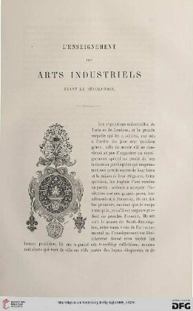 18: L' enseignement des arts industriels avant la révolution