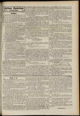 Zweite Ausgabe vom Mittwoch, den 23. April 1913.