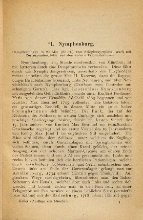 Wilhelm Keller's Ausflüge von München nebst Führer durch die Lieblings-Schlösser König Ludwigs II. von Bayern : Mit Touristen Karte vom bayerischen Hochland und Nordtirol