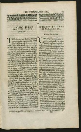 De Monarchia Dei, Liber