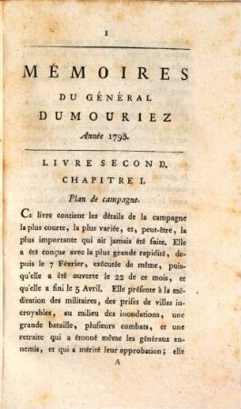 Mémoires Du Général Dumouriez. 2