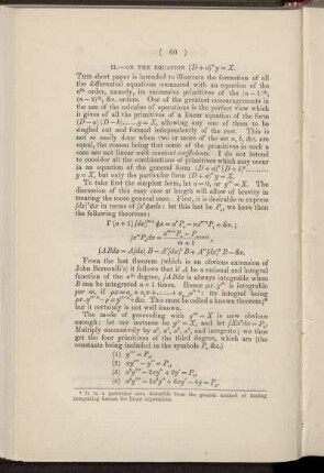 II. On the equations ... .