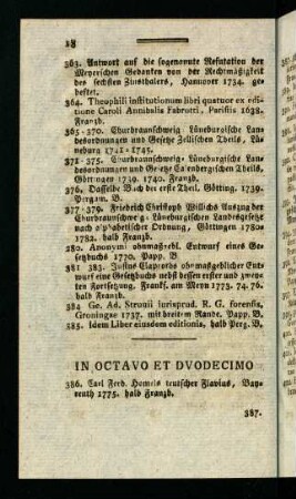 18-28, In Octavo Et Duodecimo.
