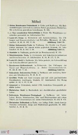 Möbel (Nr. 1-261)