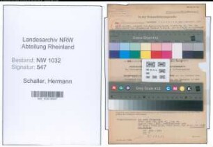 Entnazifizierung Hermann Schaller , geb. 07.04.1891 (Polizeibeamter)