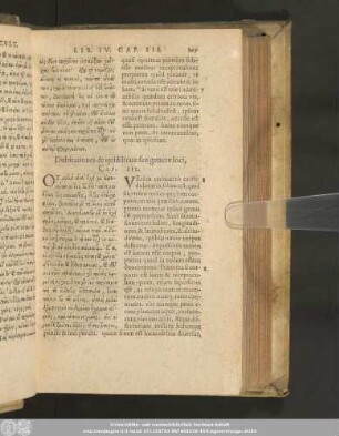 Dubitationes de quidditate seu genere loci, Cap. III.