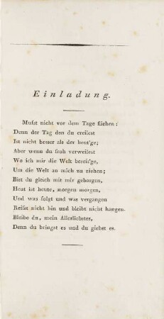 Einladung