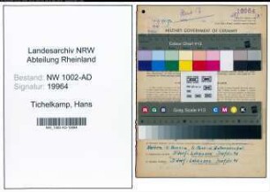 Entnazifizierung Hans Tichelkamp, geb. 04.04.1922 (Gaertner)
