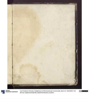 Skizzenbuch & Rückendeckel & Innenseite