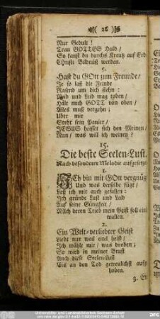 15. Die beste Seelen-Lust.