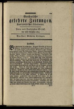 Zwey und Funfzigstes Stück, den 28ten December 1793.