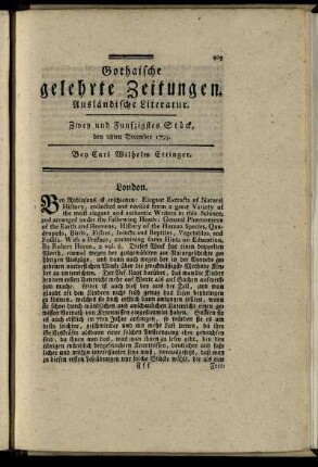 Zwey und Funfzigstes Stück, den 28ten December 1793.