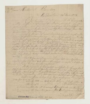 Brief von Ernst Arnold von Rittner's Kunsthandlung an Joseph Heller