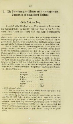 VII.2. Die Verbreitung der Wälder und der verschiedenen Baumarten i m europäischen Rußland