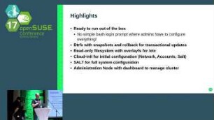 openSUSE Kubic - What is this?: SUSE Container as a Service Platform on openSUSE Tumbleweed
